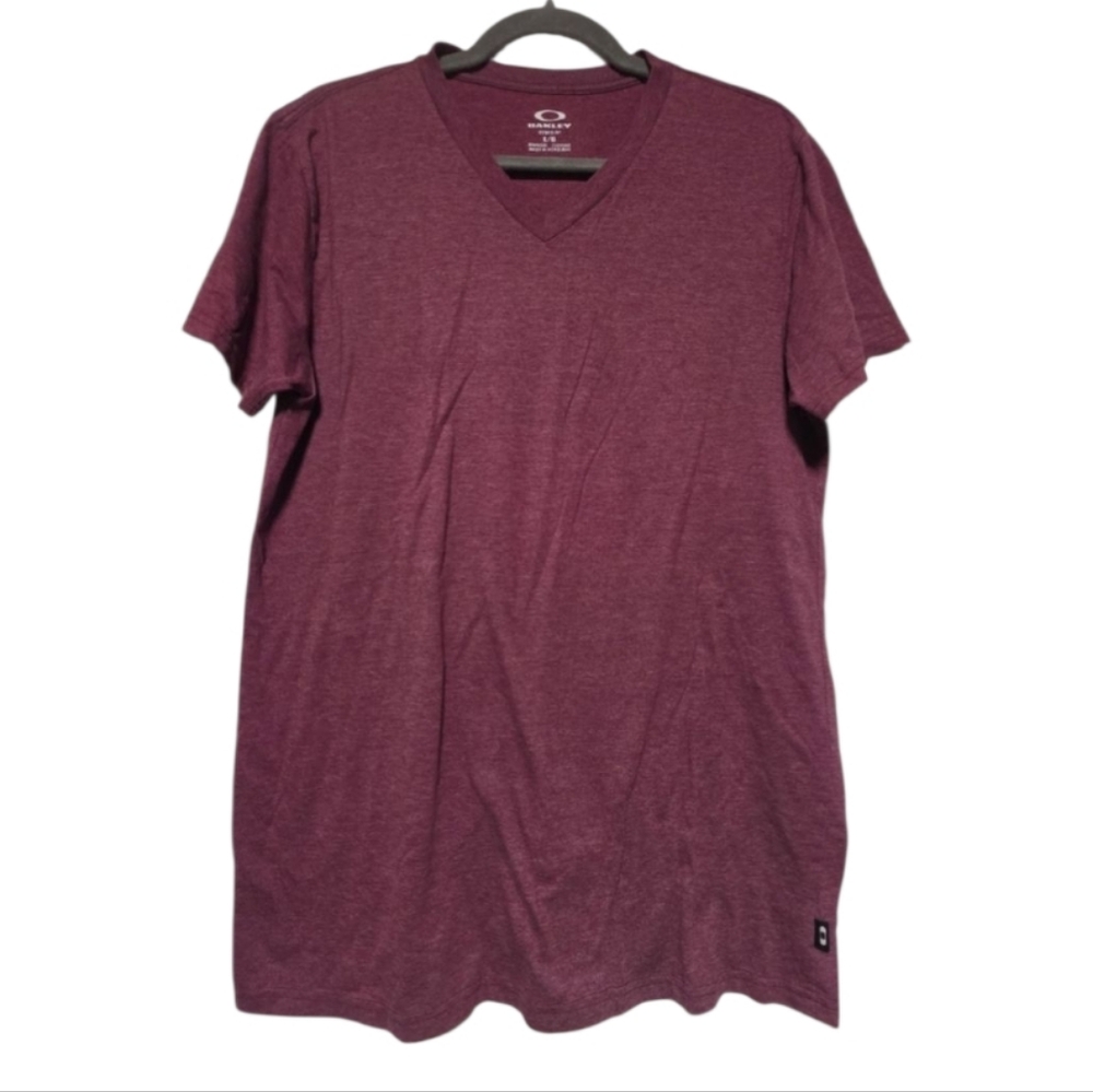 Oakley Mens Shirt Short Sleeve V Neck Tshirt Size Large